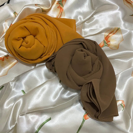 Chiffon Scarf Brown Shades - Al Haya Store