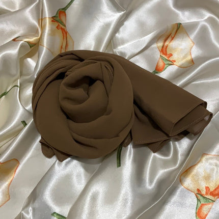 Chiffon Scarf Brown Shades - Al Haya Store