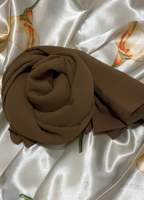 Chiffon Scarf Brown Shades - Al Haya Store