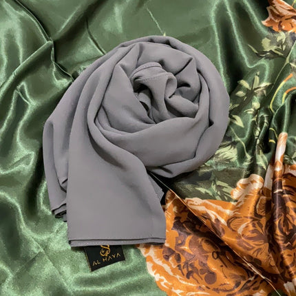 Chiffon Scarf Gray Shades - Al Haya Store