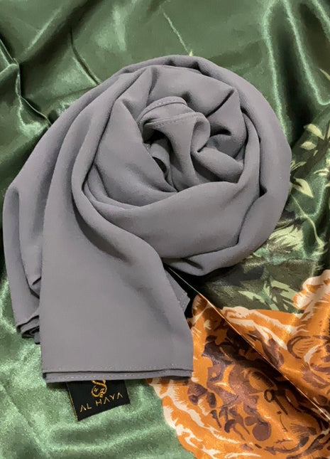 Chiffon Scarf Gray Shades - Al Haya Store