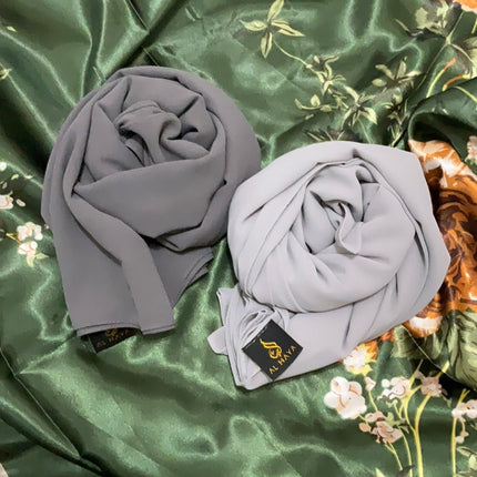 Chiffon Scarf Gray Shades - Al Haya Store