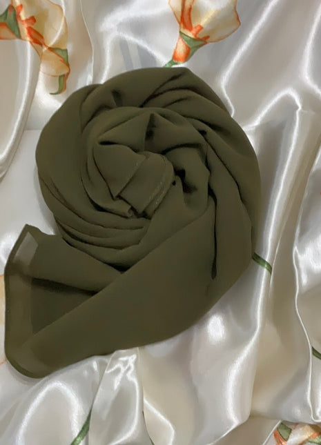 Chiffon Scarf Green Shades - Al Haya Store