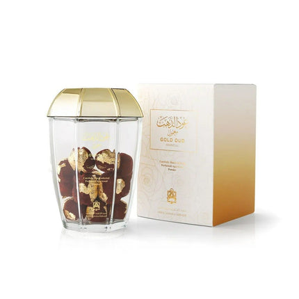 Gold oud maamoul 50 gm by Abdul samad al qurashi agarwood powder for incense - Al Haya Store