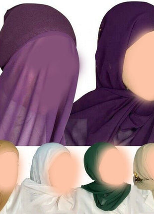 Instant Hijab Red and Purple Shades - Al Haya Store