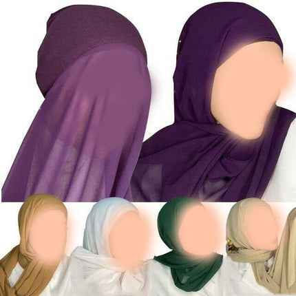 Instant Hijab Red and Purple Shades - Al Haya Store