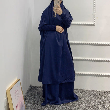 Khimar and Skirt with Ruffled Sleeves - Al Haya Store