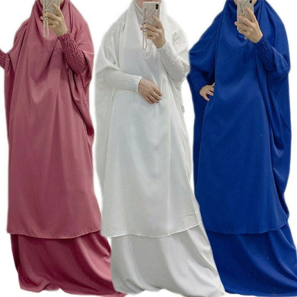Khimar and Skirt with Ruffled Sleeves - Al Haya Store