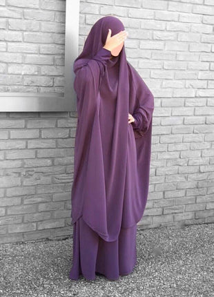 Khimar and Skirt with Spandex sleeves - Al Haya Store