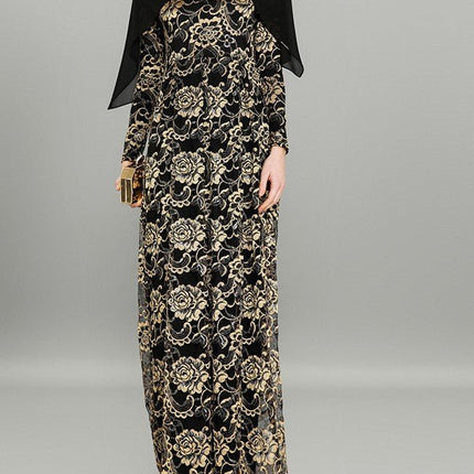 Layla Gold Dress - Al Haya Store