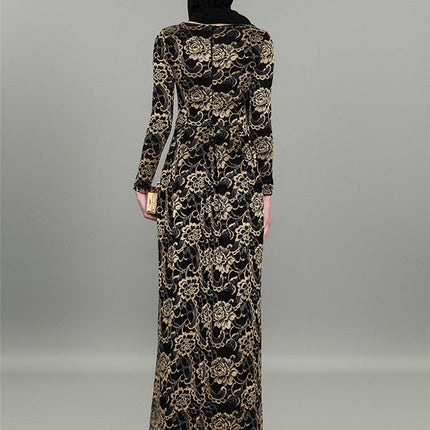 Layla Gold Dress - Al Haya Store
