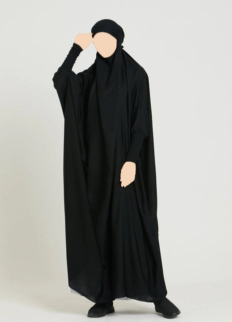 Overhead Jilbab Ruffled Sleeves - Al Haya Store