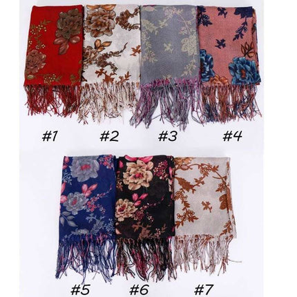 Pashmina Floral Scarf 1 - Al Haya Store
