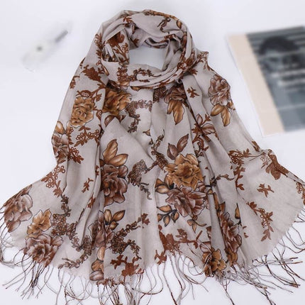 Pashmina Floral Scarf 1 - Al Haya Store