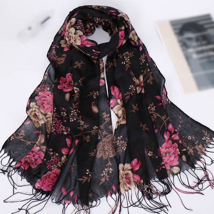 Pashmina Floral Scarf 1 - Al Haya Store