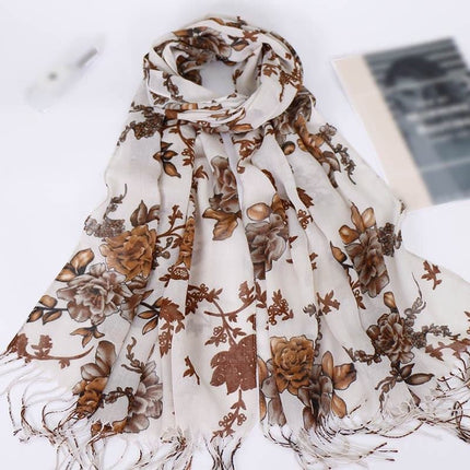 Pashmina Floral Scarf 1 - Al Haya Store