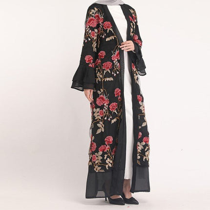 Zahra Embroidered Cardigan - Al Haya Store